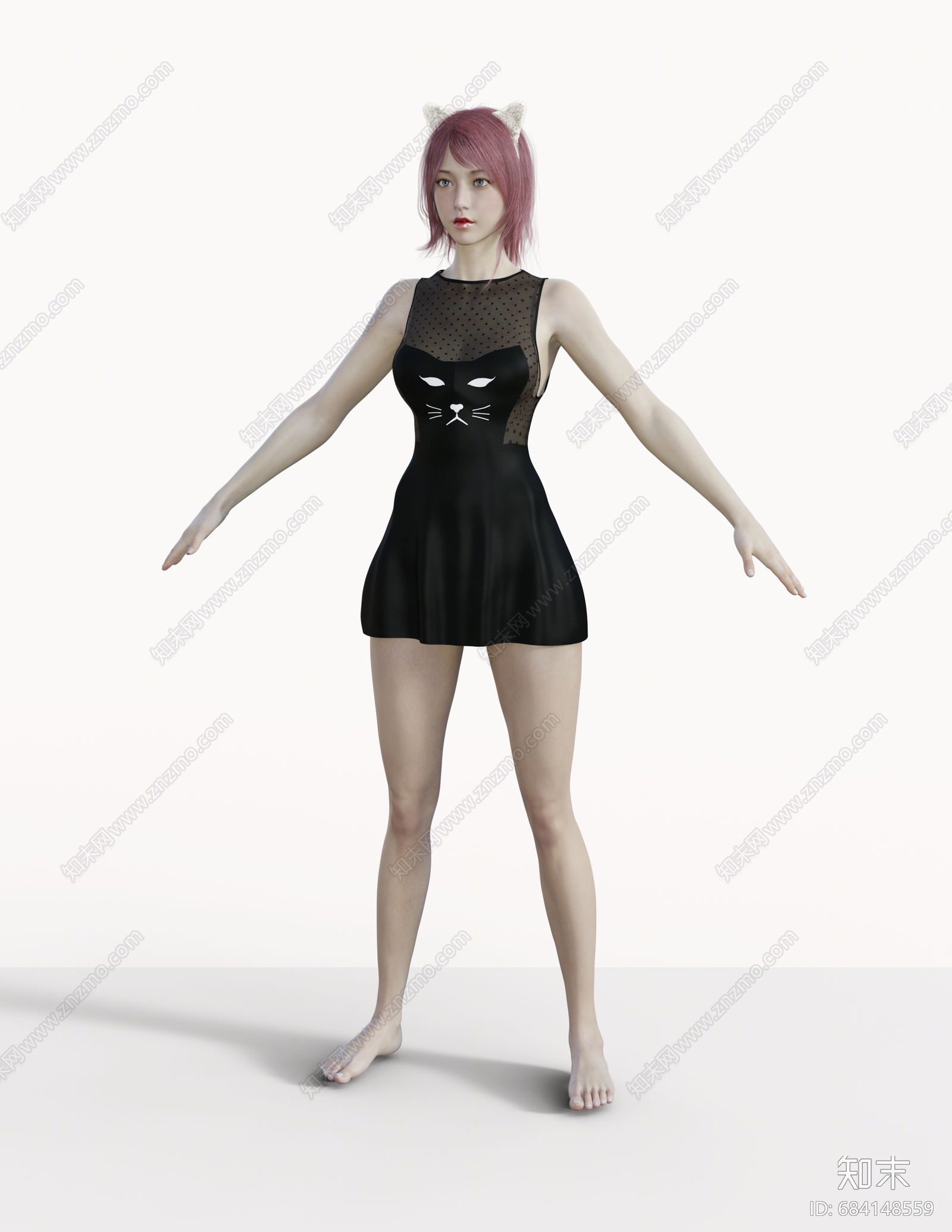 现代女人3D模型下载【ID:684148559】