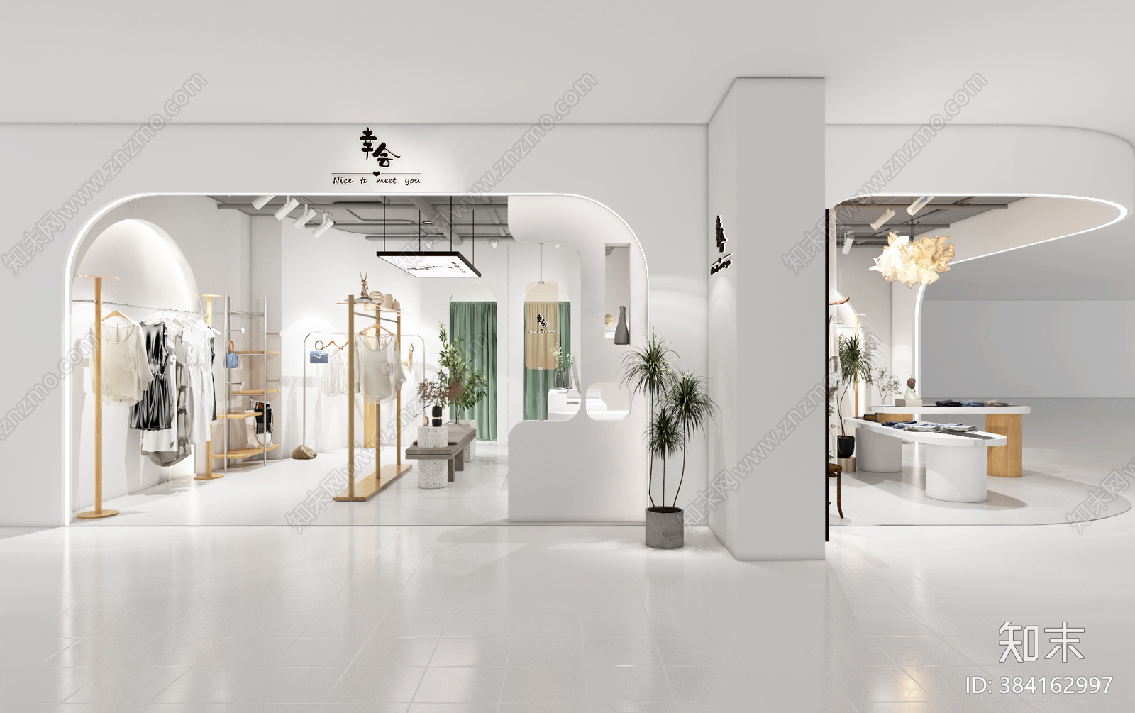 现代服装店CA施工图下载【ID:384162997】