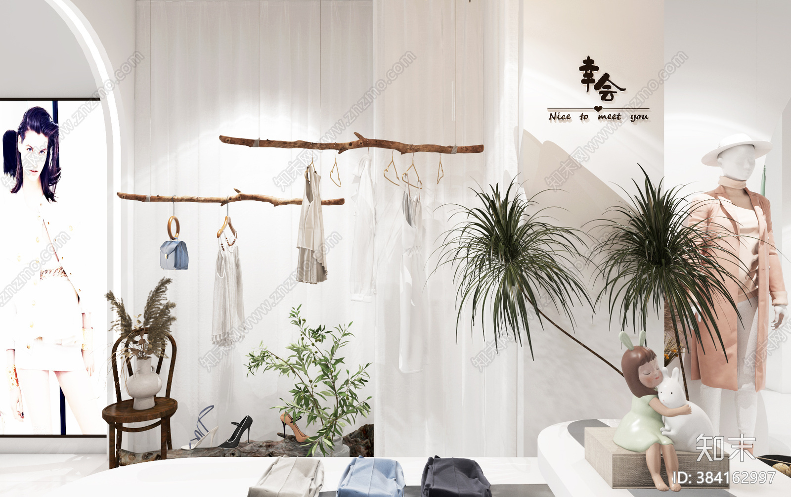 现代服装店CAcad施工图下载【ID:384162997】