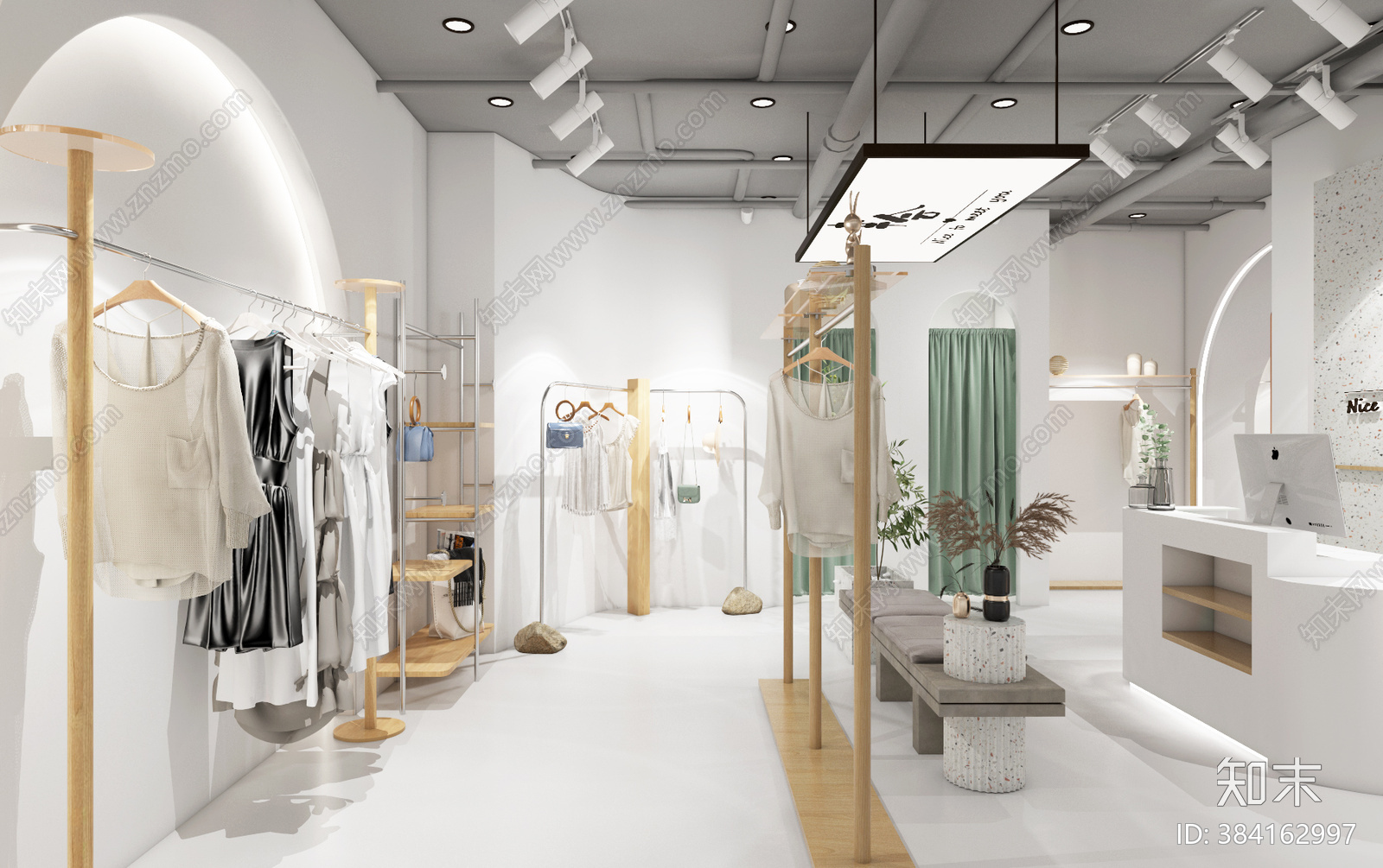 现代服装店CAcad施工图下载【ID:384162997】