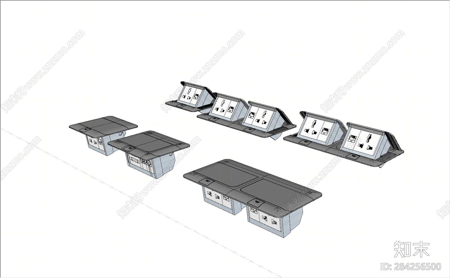 现代插座SU模型下载【ID:284256500】