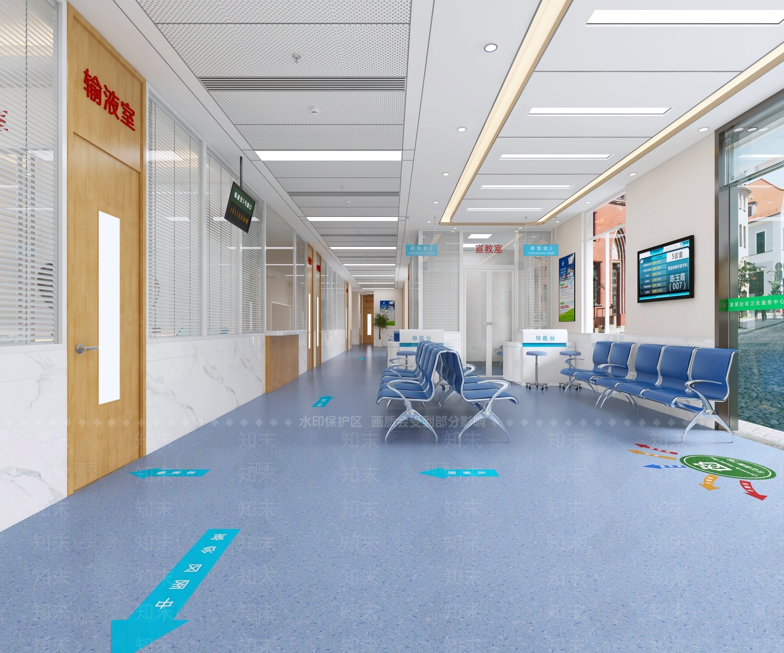 现代社区医院3D模型下载【ID:984259663】