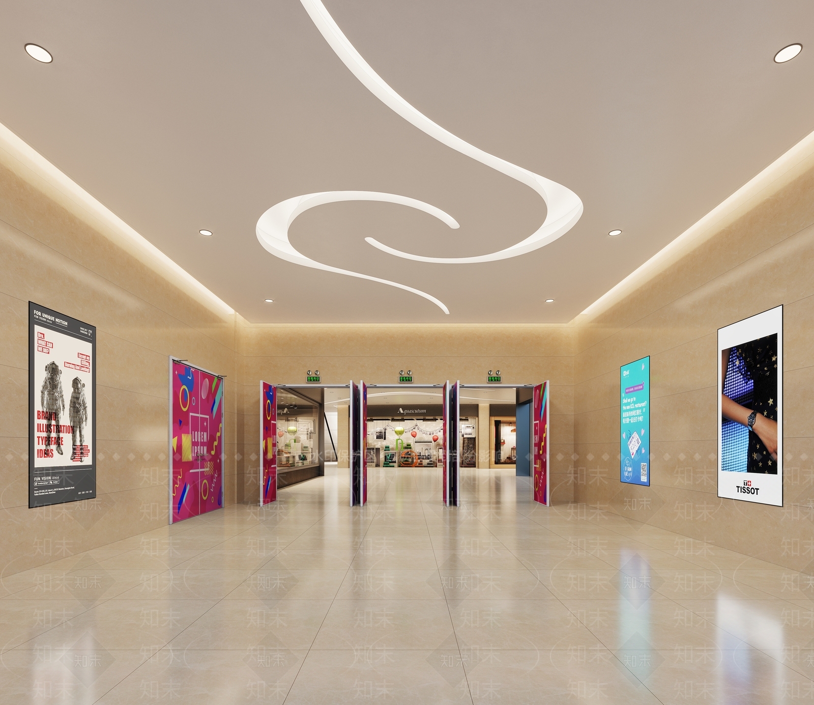 现代商场3D模型下载【ID:284280918】