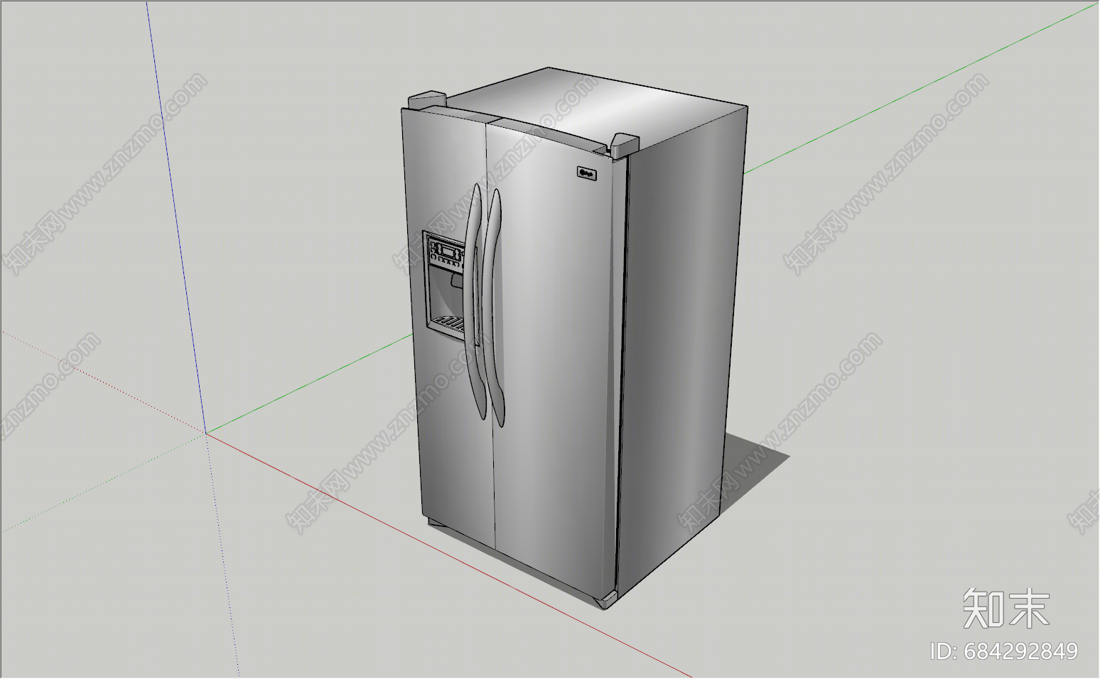 现代冰箱SU模型下载【ID:684292849】