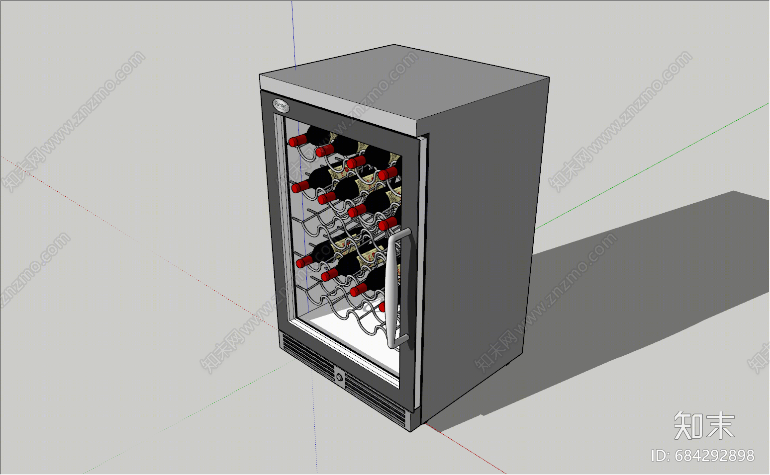 现代冰箱SU模型下载【ID:684292898】