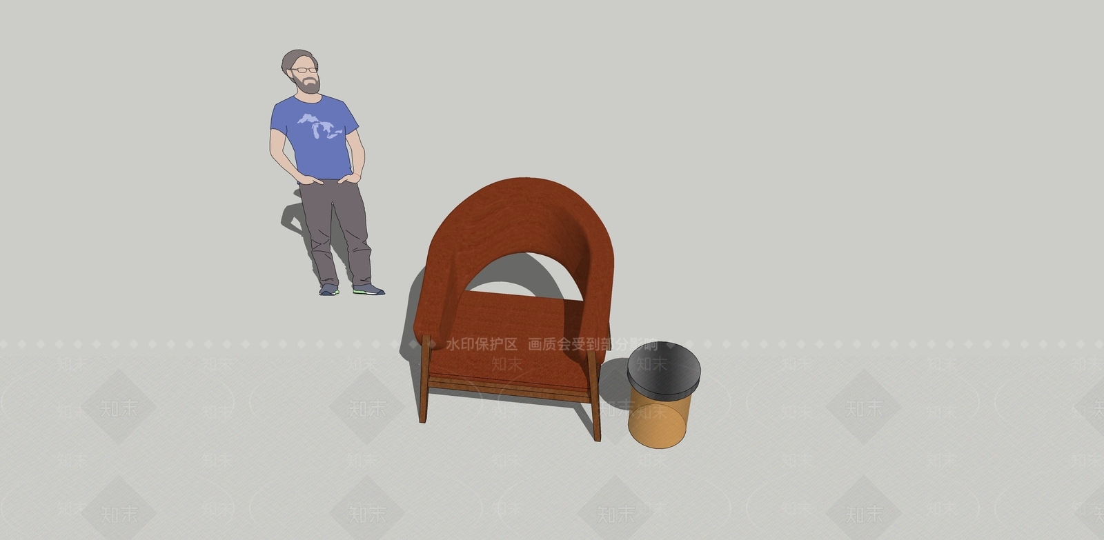 现代沙发SU模型下载【ID:784342676】