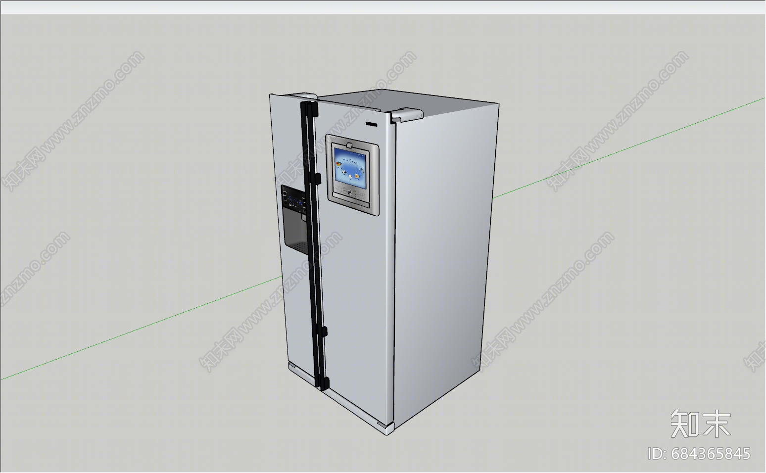 现代冰箱SU模型下载【ID:684365845】
