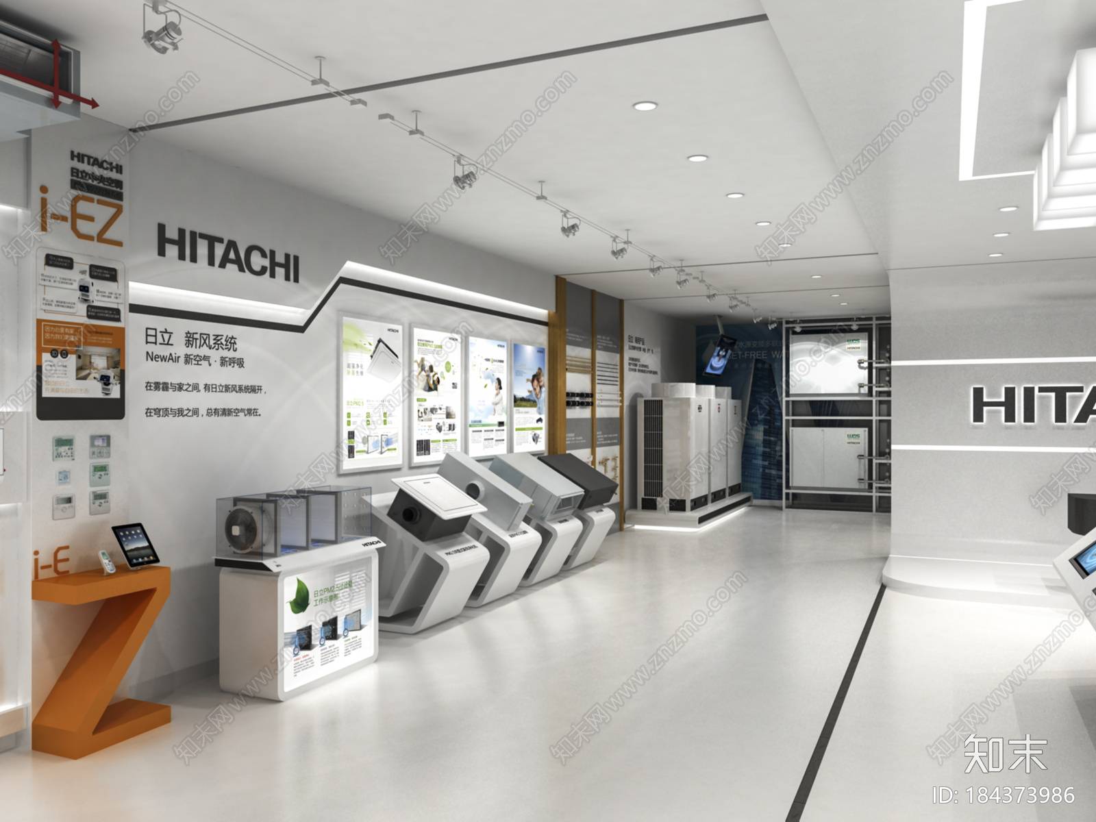 日立展厅cad施工图下载【ID:184373986】
