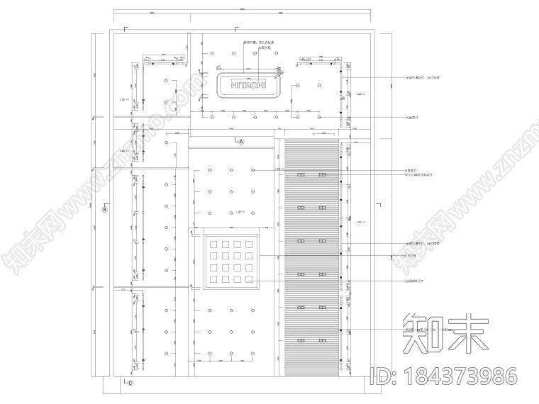 日立展厅cad施工图下载【ID:184373986】