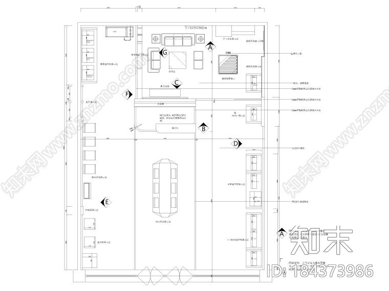 日立展厅cad施工图下载【ID:184373986】