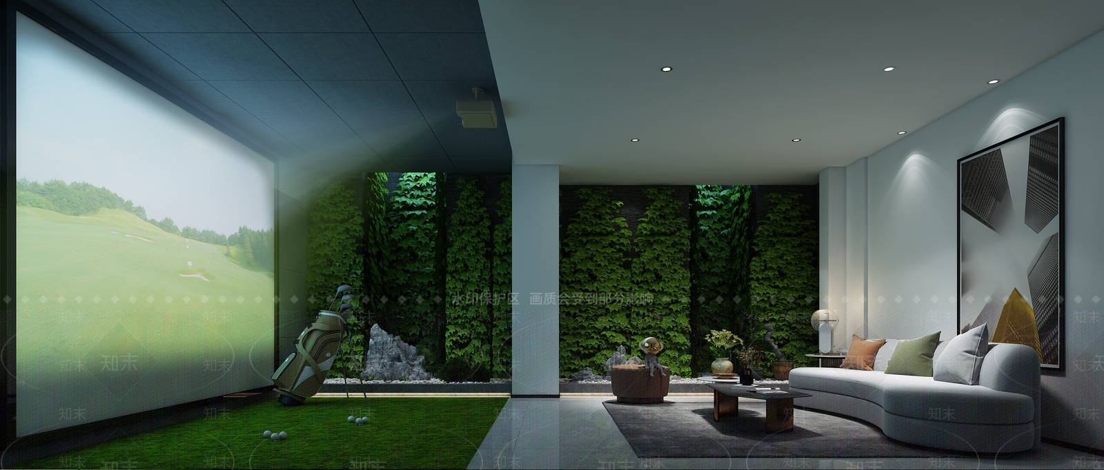 现代影视厅3D模型下载【ID:884387976】