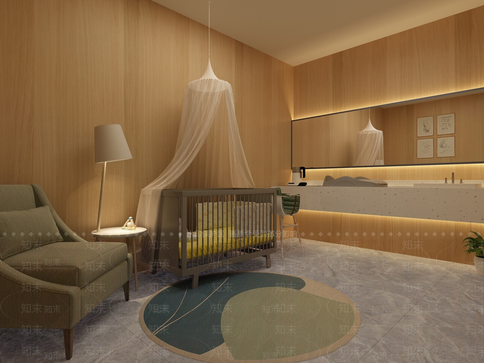 现代商场母婴室3D模型下载【ID:784391049】