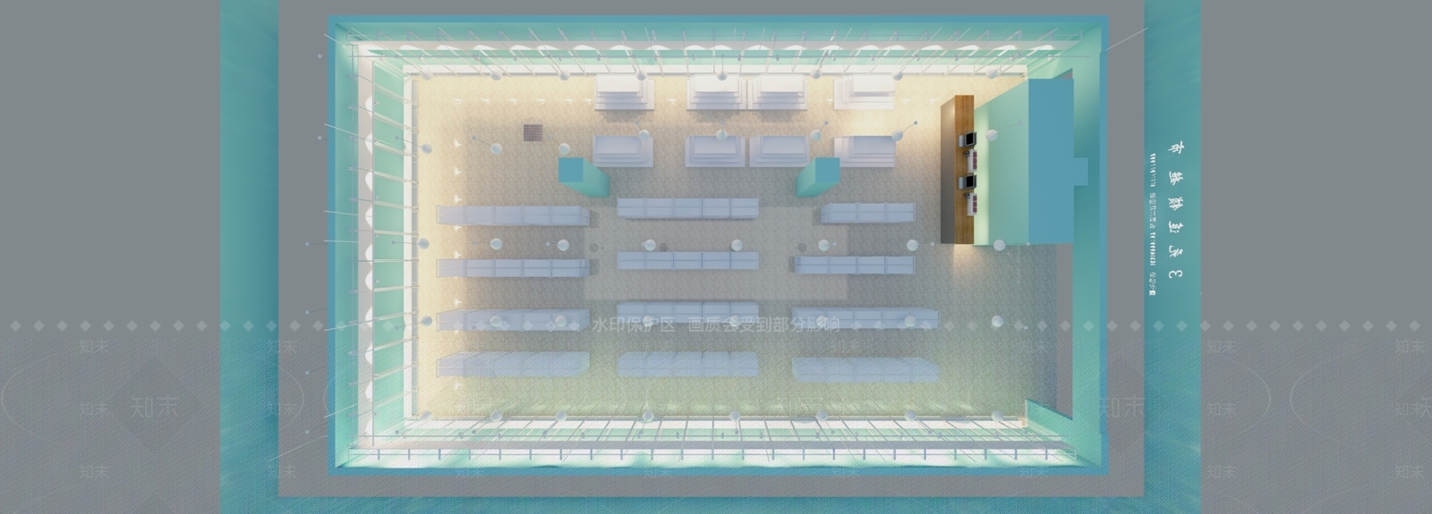 现代超市货架展示3D模型下载【ID:584391343】