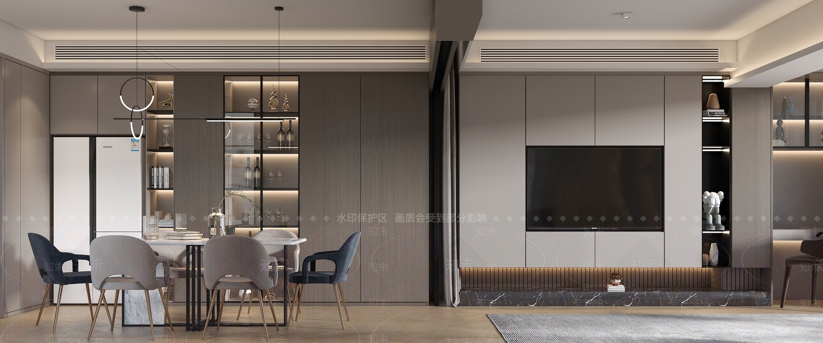 现代公寓卧室3D模型下载【ID:984394786】