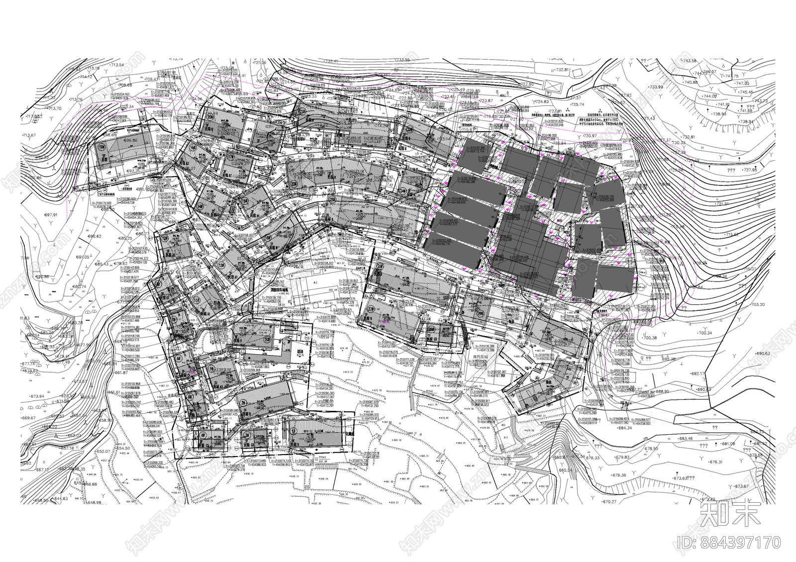 榔树民宿建筑cad施工图下载【ID:884397170】