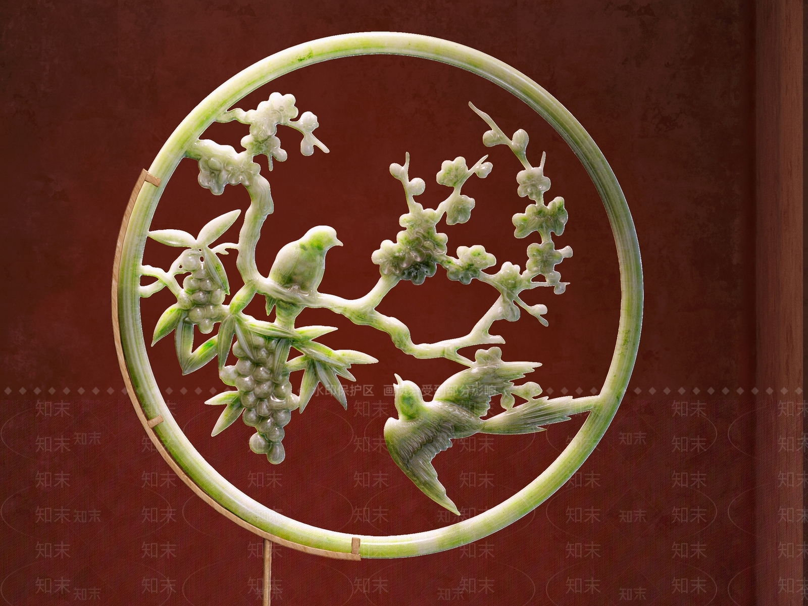 新中式玉石3D模型下载【ID:384412890】