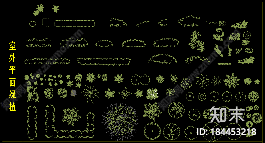 园林绿植图库大全施工图下载【ID:184453218】