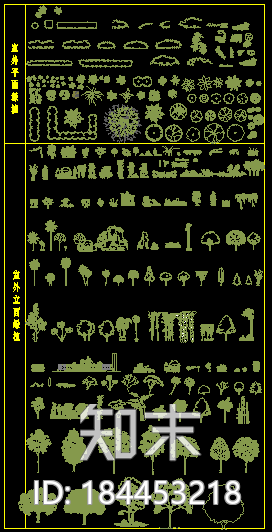园林绿植图库大全施工图下载【ID:184453218】