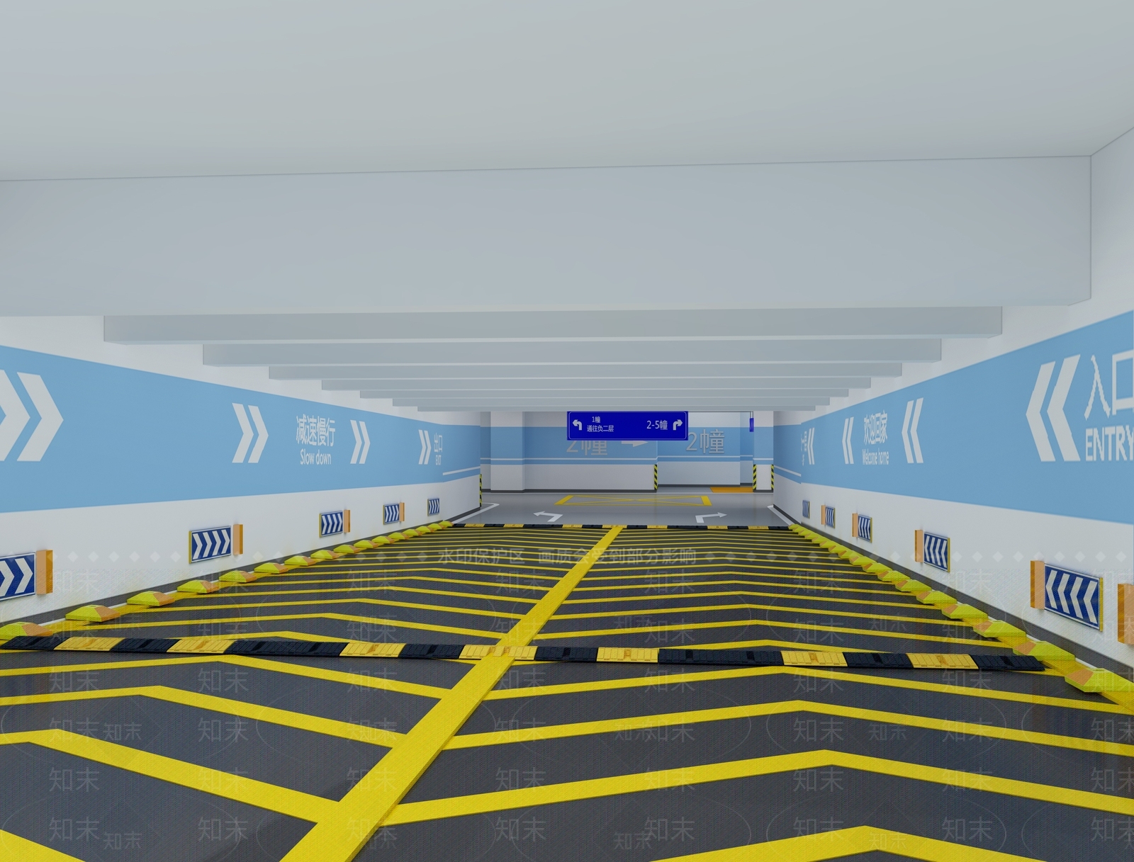 现代停车场3D模型下载【ID:284458693】
