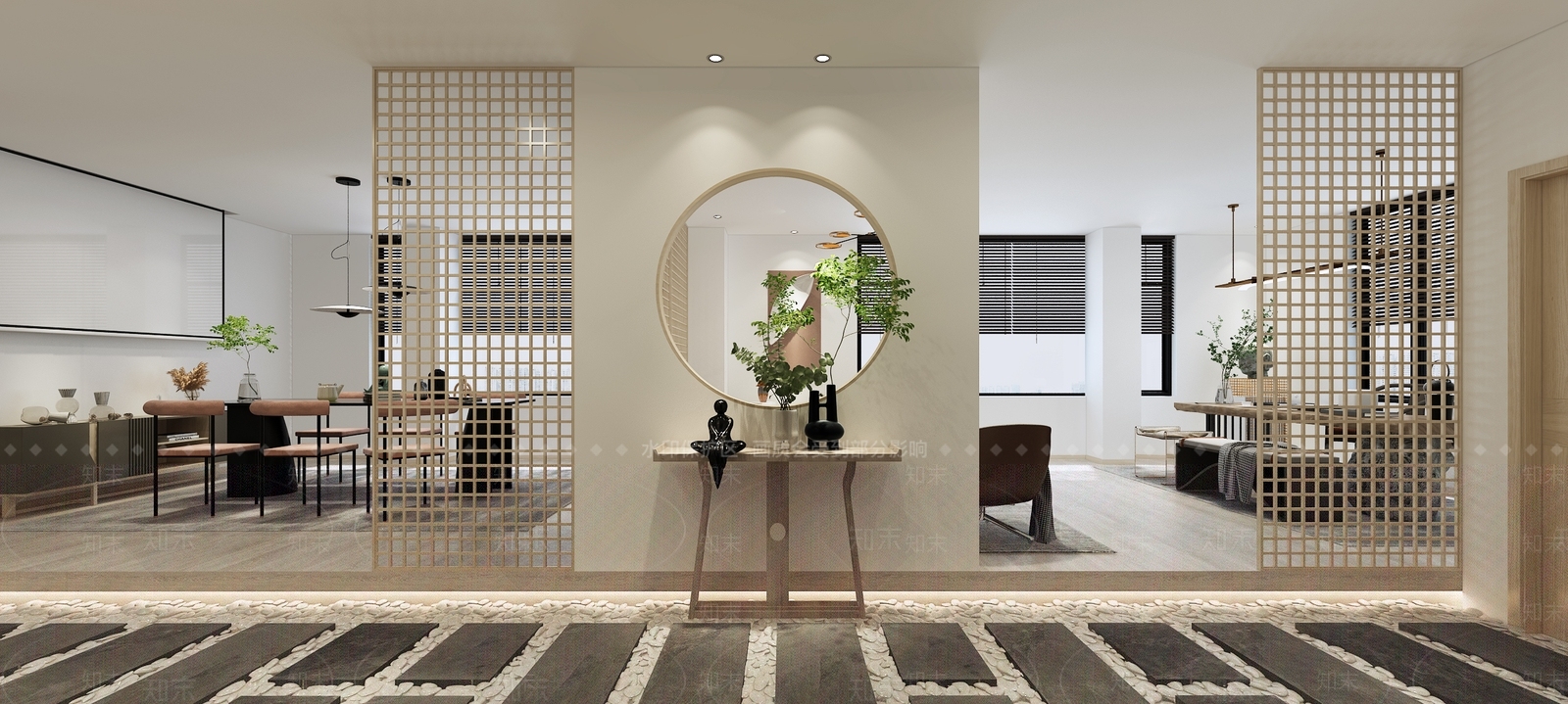 新中式会所3D模型下载【ID:984459934】