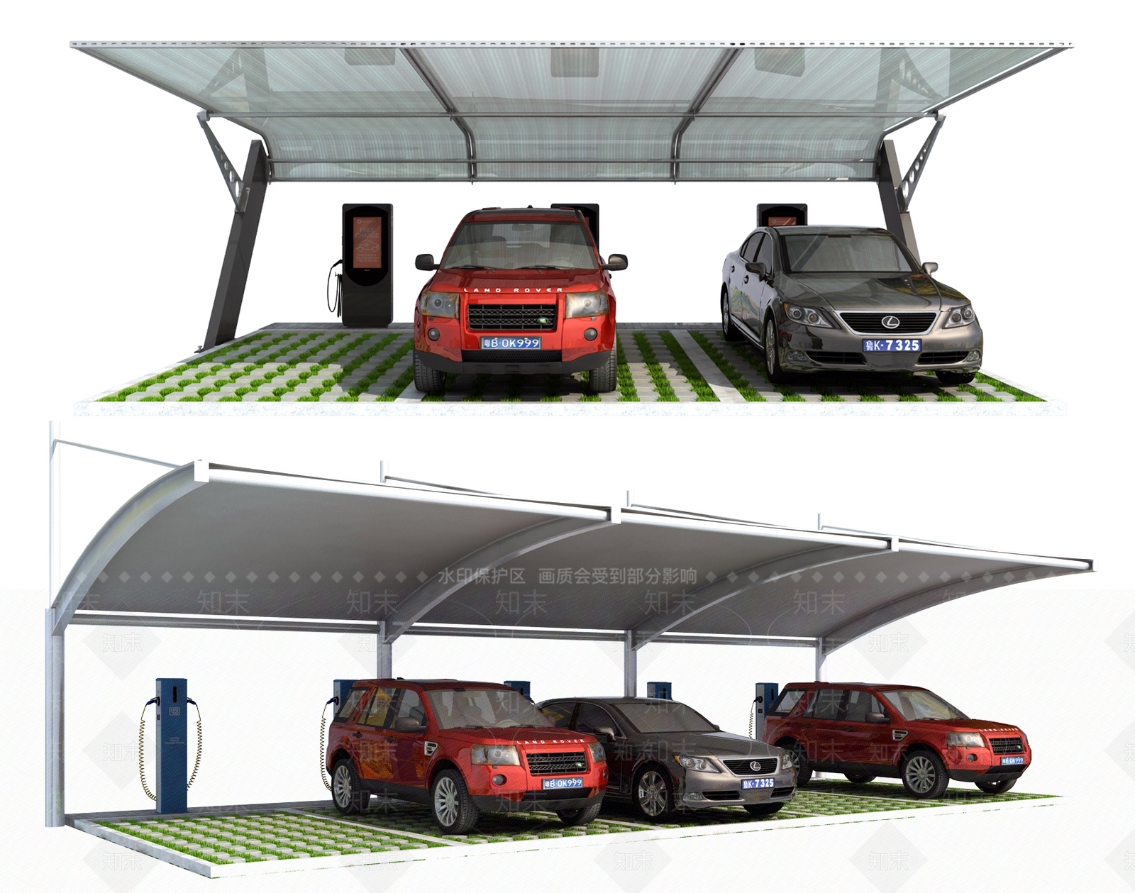 现代汽车棚3D模型下载【ID:484535998】