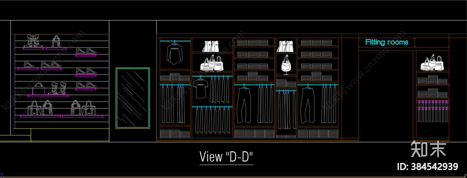 全套服装店cad施工图下载【ID:384542939】