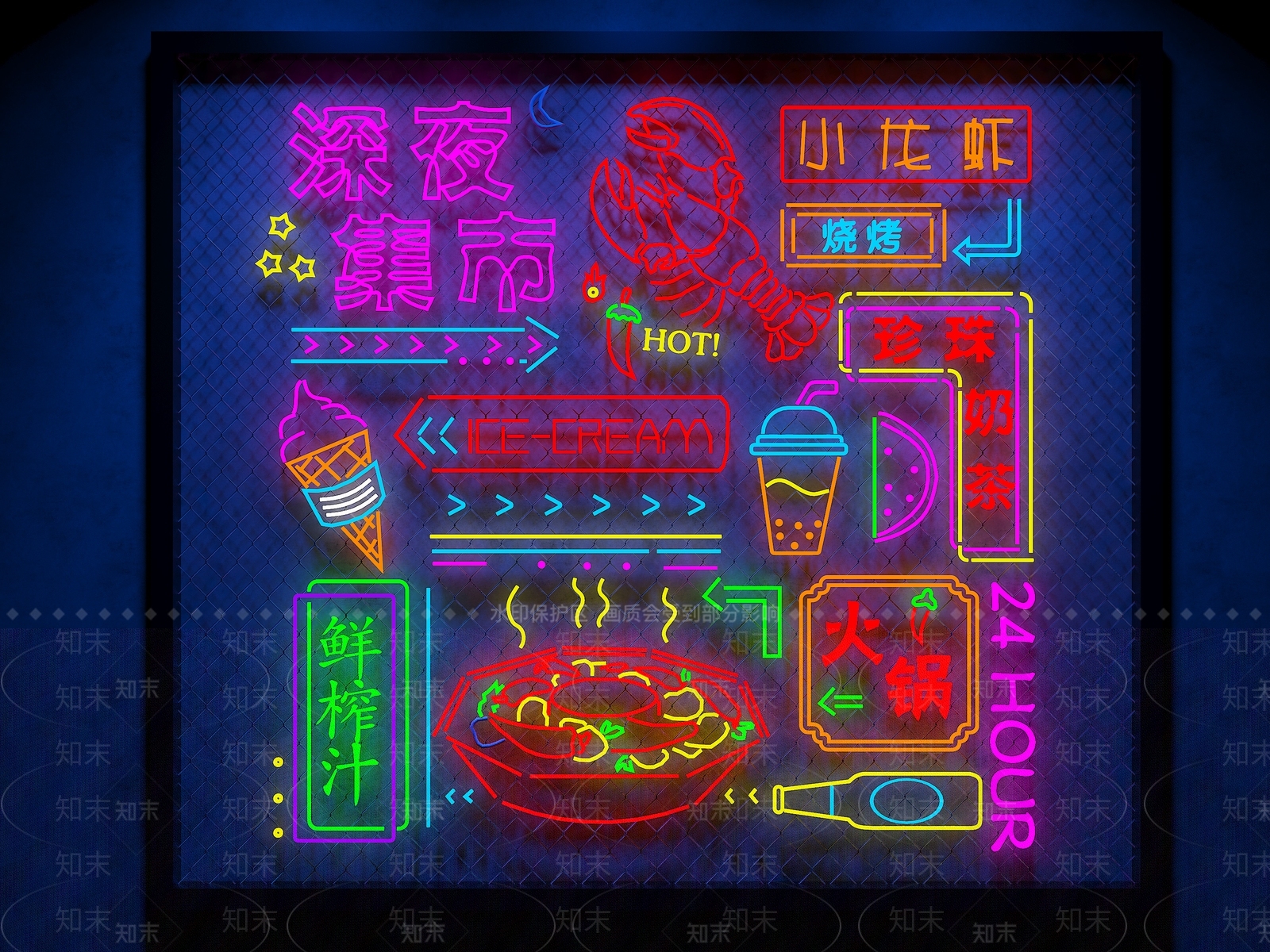 工业风装饰灯3D模型下载【ID:284581197】