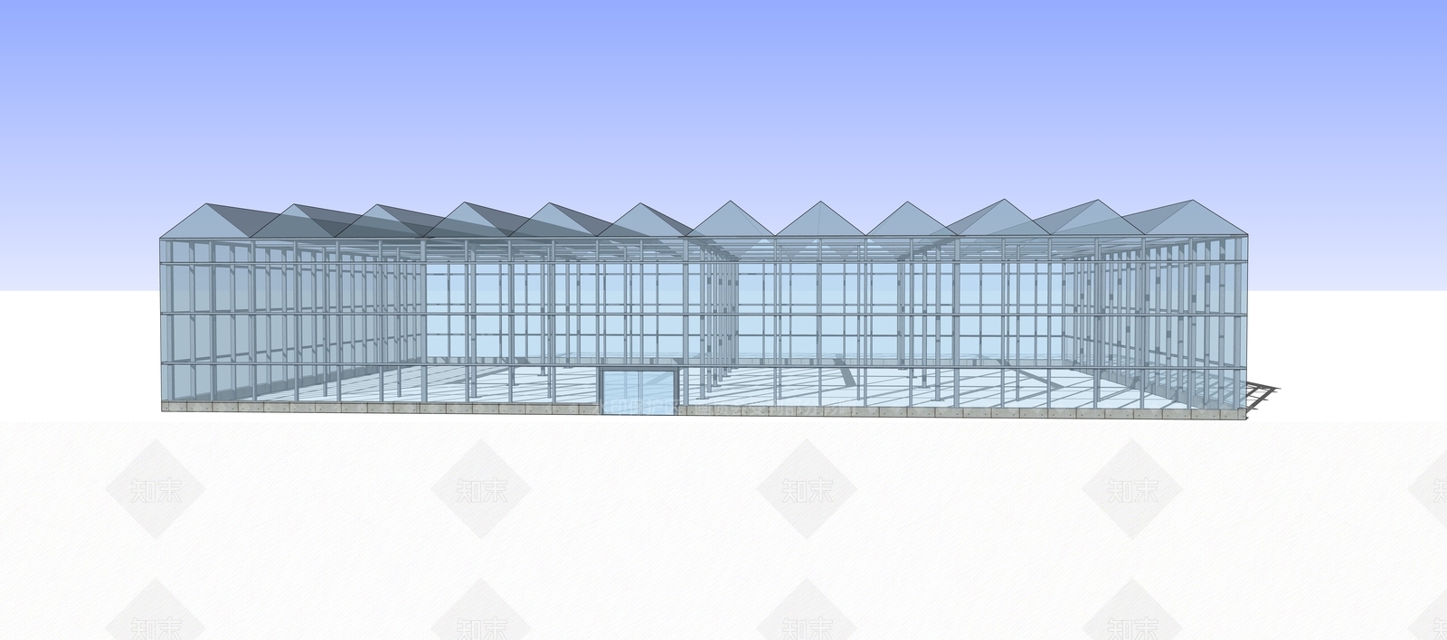 现代公建SU模型下载【ID:384628494】