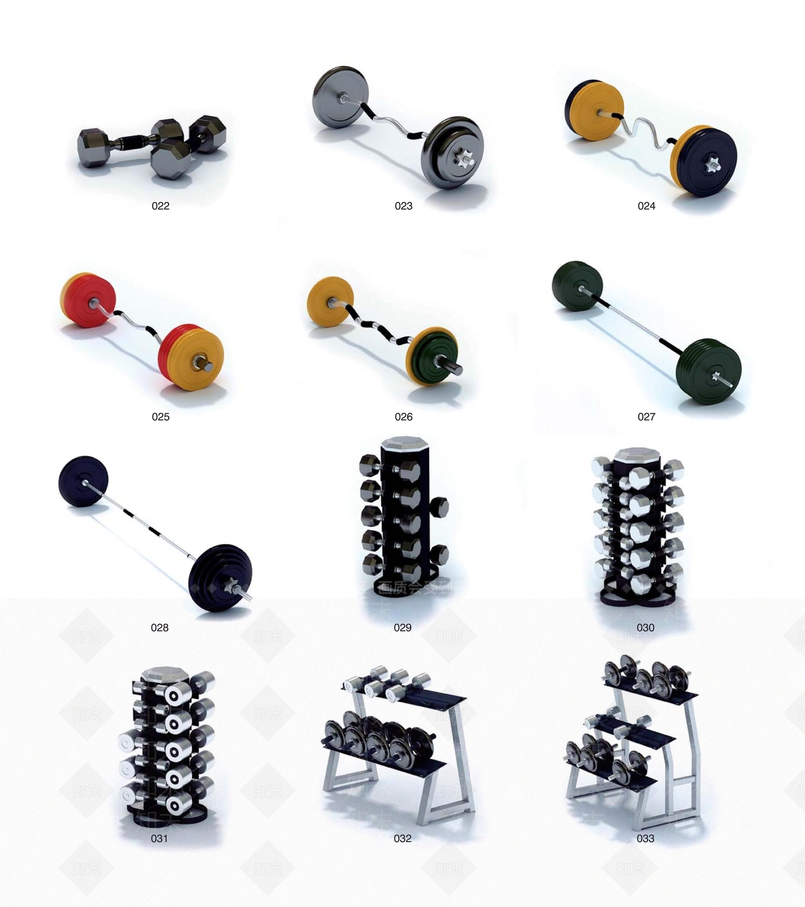 现代体育用品3D模型下载【ID:984646524】