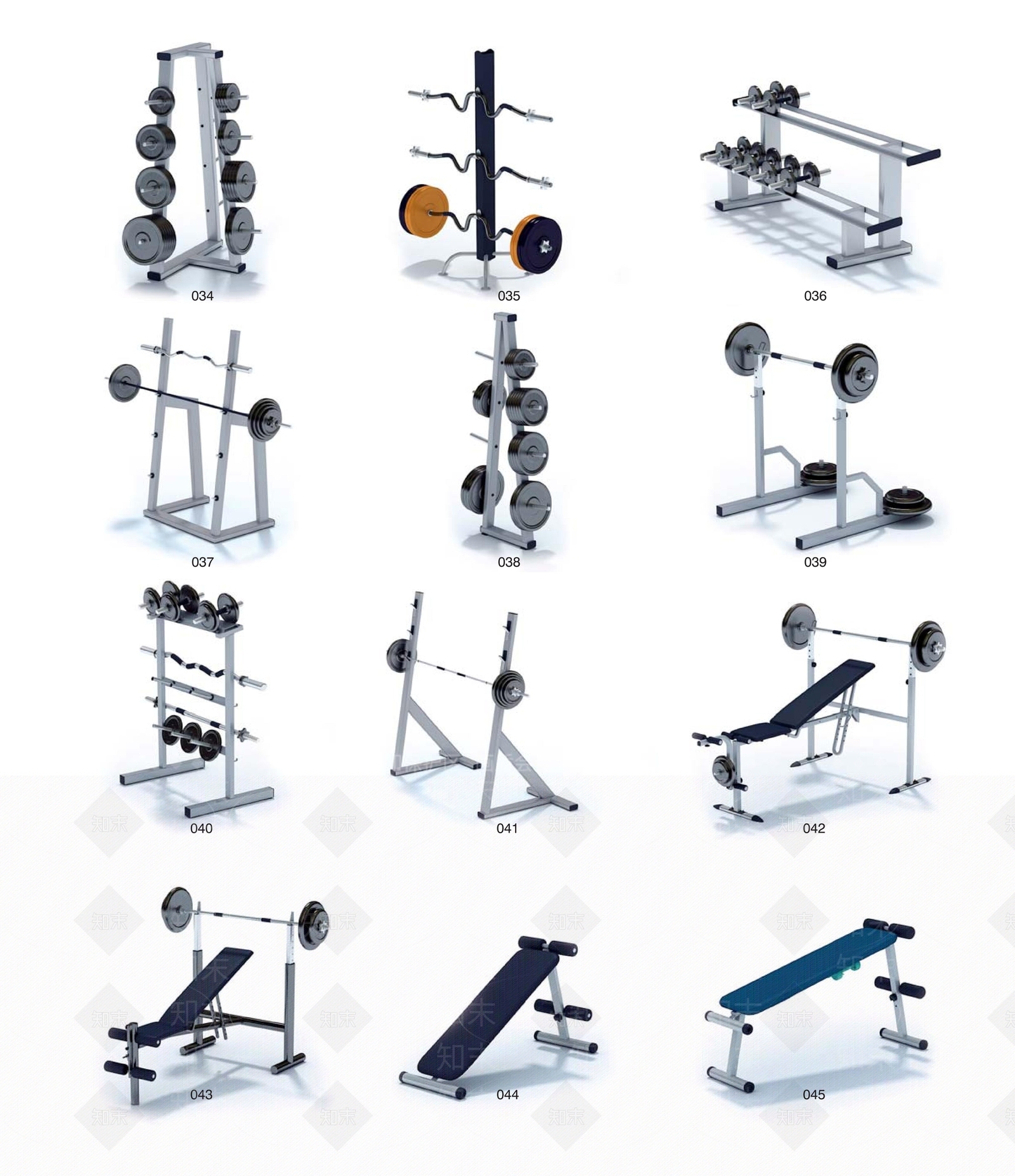 现代体育用品3D模型下载【ID:984646546】