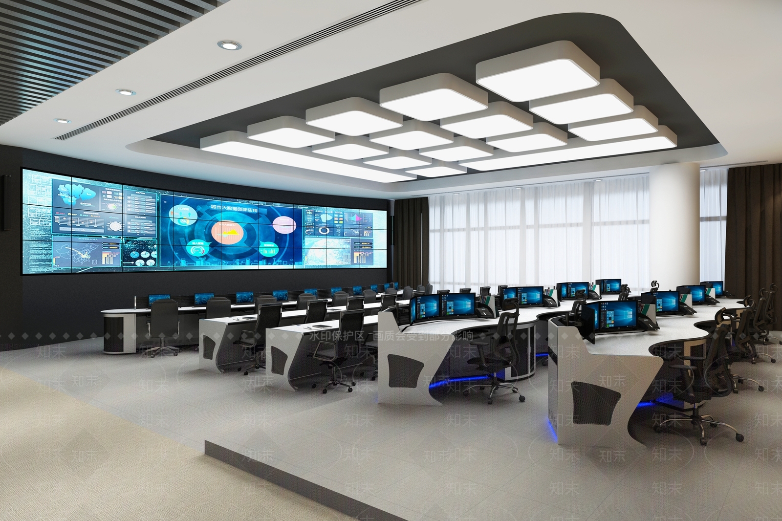 现代办公室3D模型下载【ID:784717893】