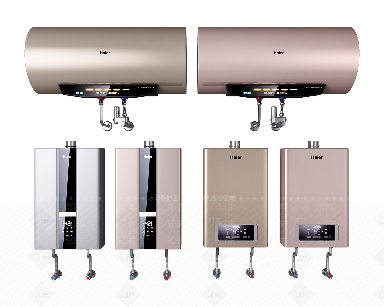 现代燃气热水器SU模型下载【ID:684778728】