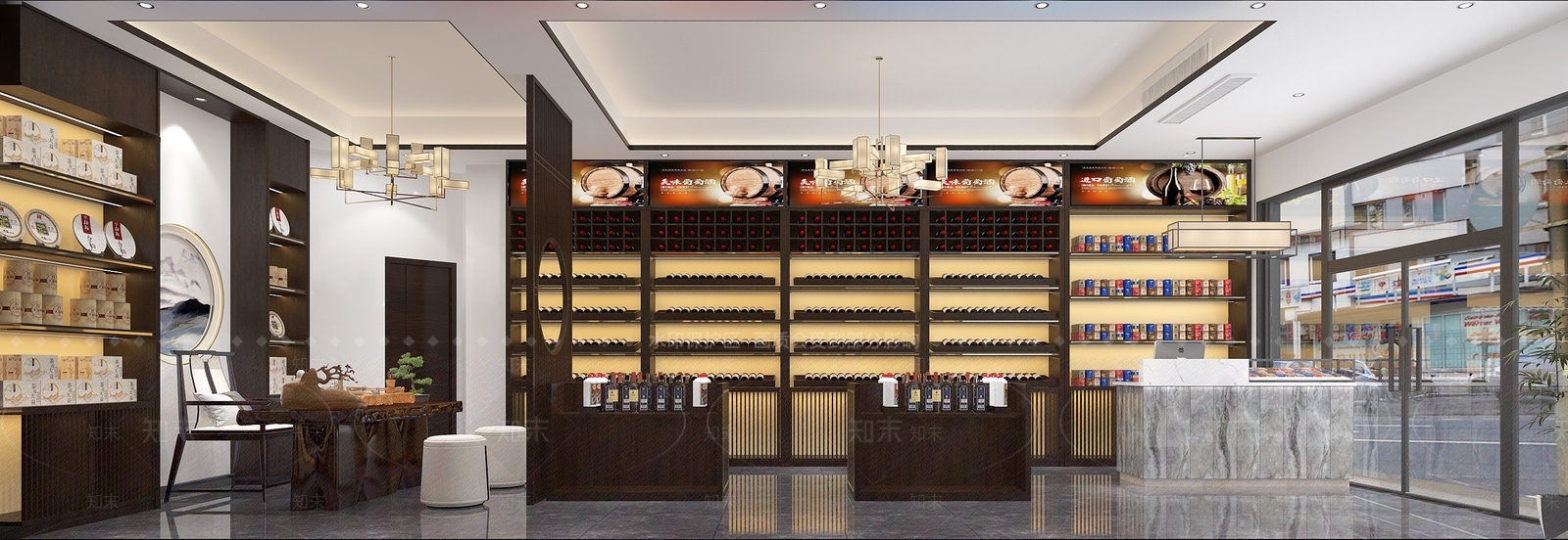新中式烟酒店3D模型下载【ID:684824122】