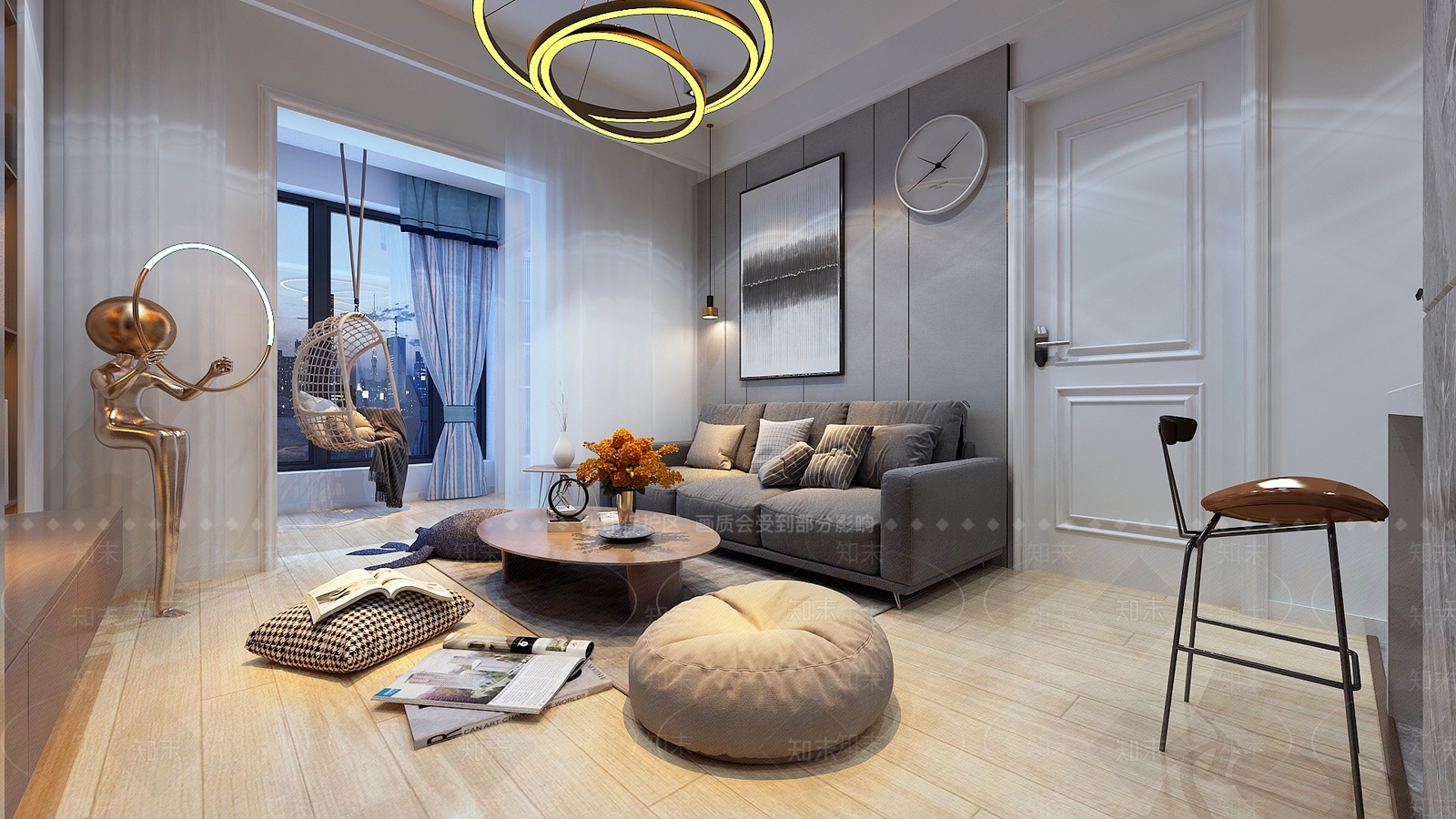 现代公寓3D模型下载【ID:984843705】