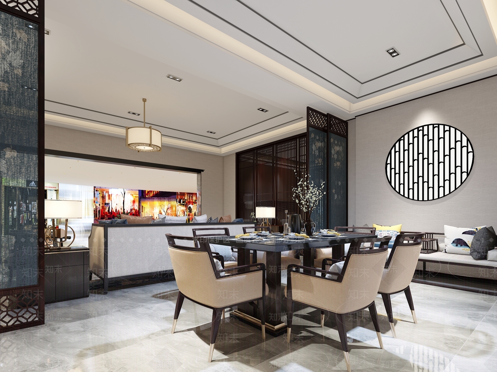 新中式专卖店3D模型下载【ID:385913055】