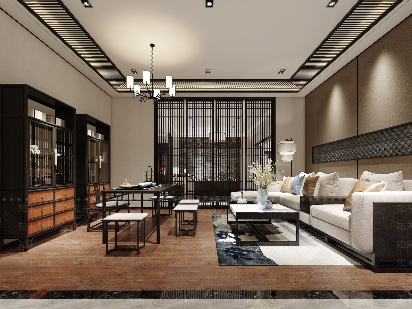 新中式专卖店3D模型下载【ID:385913055】