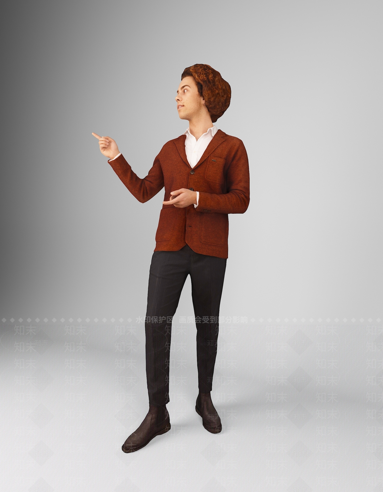 现代男人3D模型下载【ID:684864406】