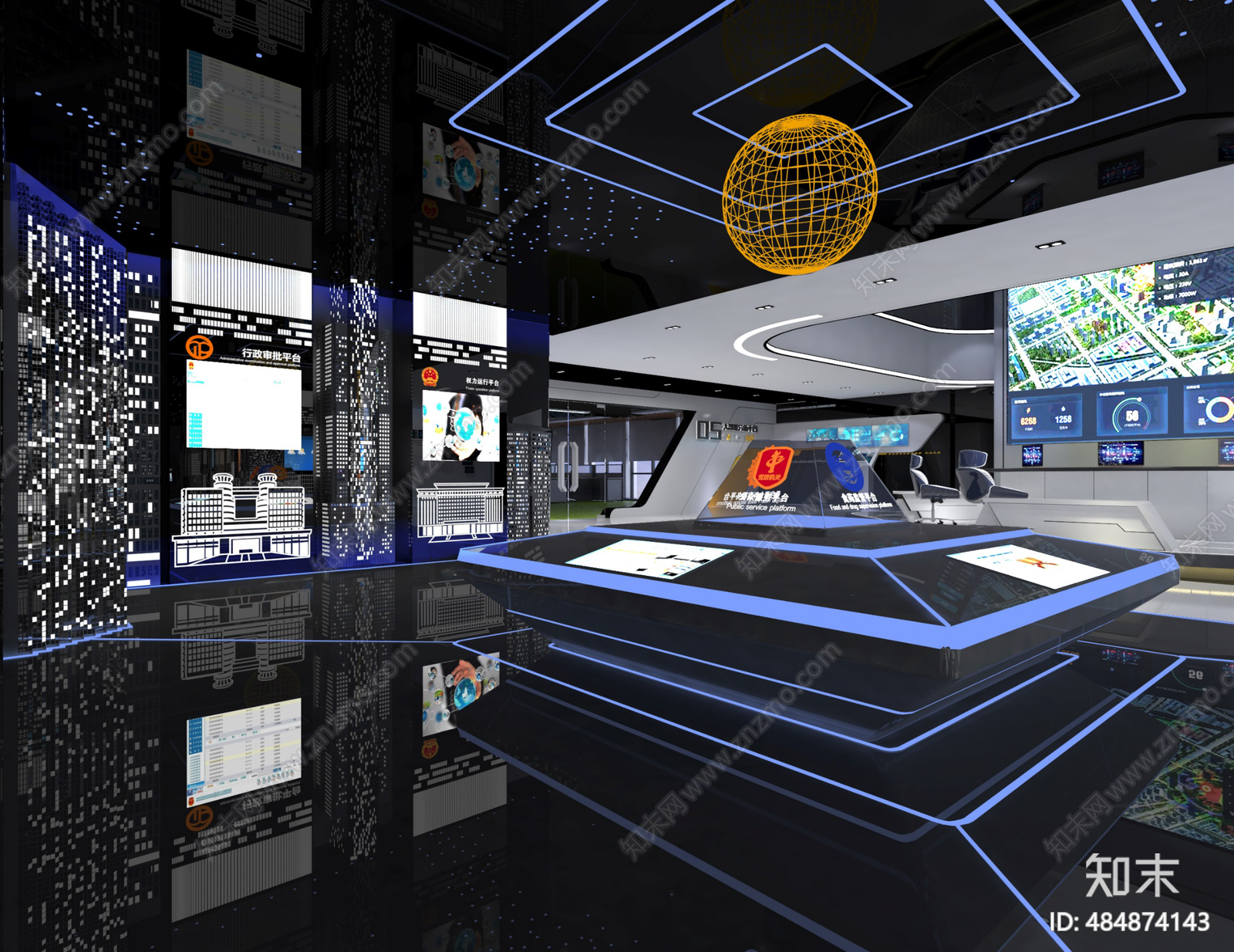 福建泉州长威信息科技展厅施工图下载【ID:484874143】