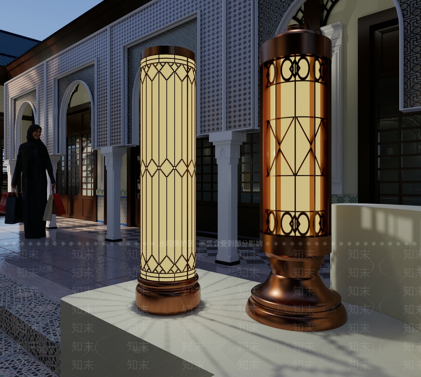 东南亚地灯SU模型下载【ID:985139565】