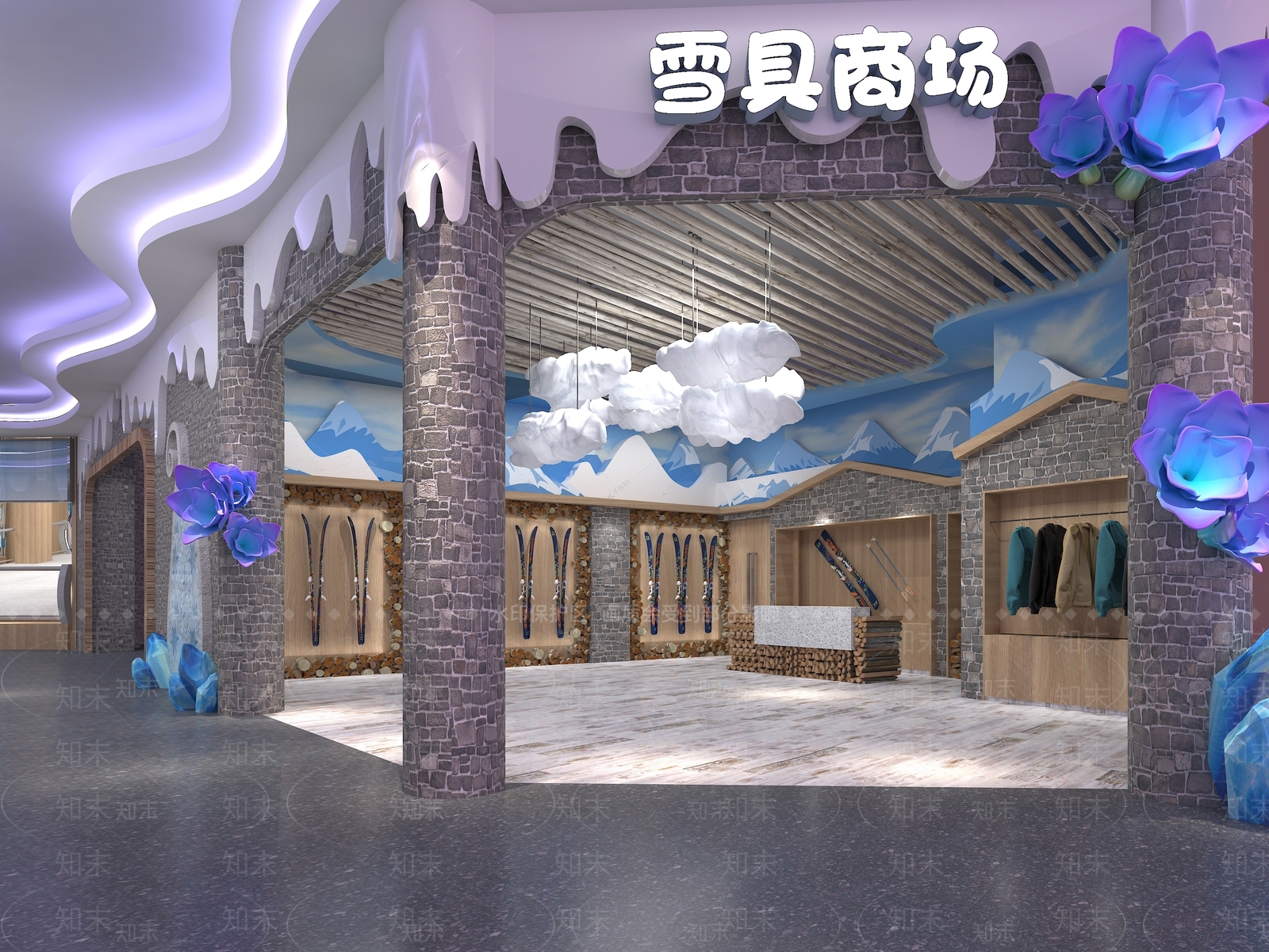 现代商场3D模型下载【ID:284879993】