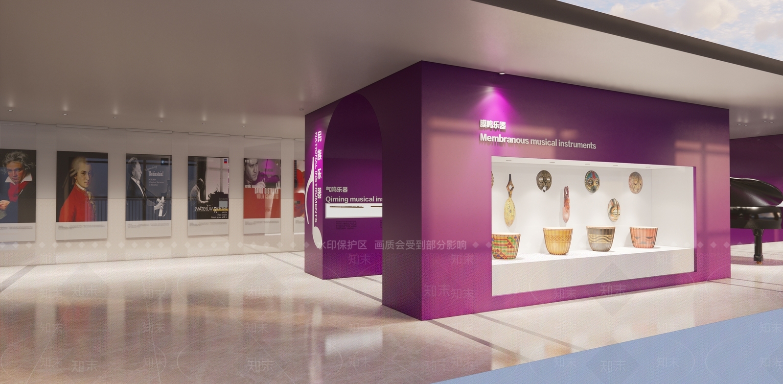 现代展厅SU模型下载【ID:285000994】