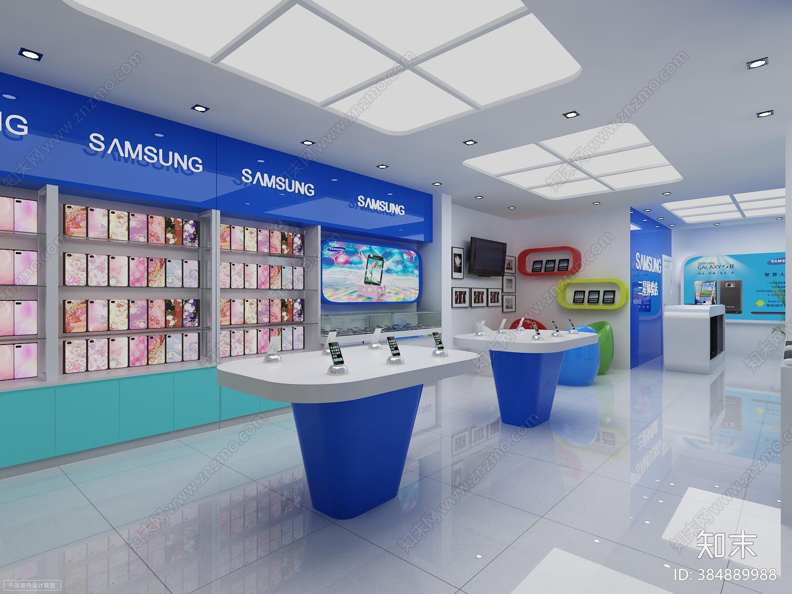 手机店cad施工图下载【ID:384889988】
