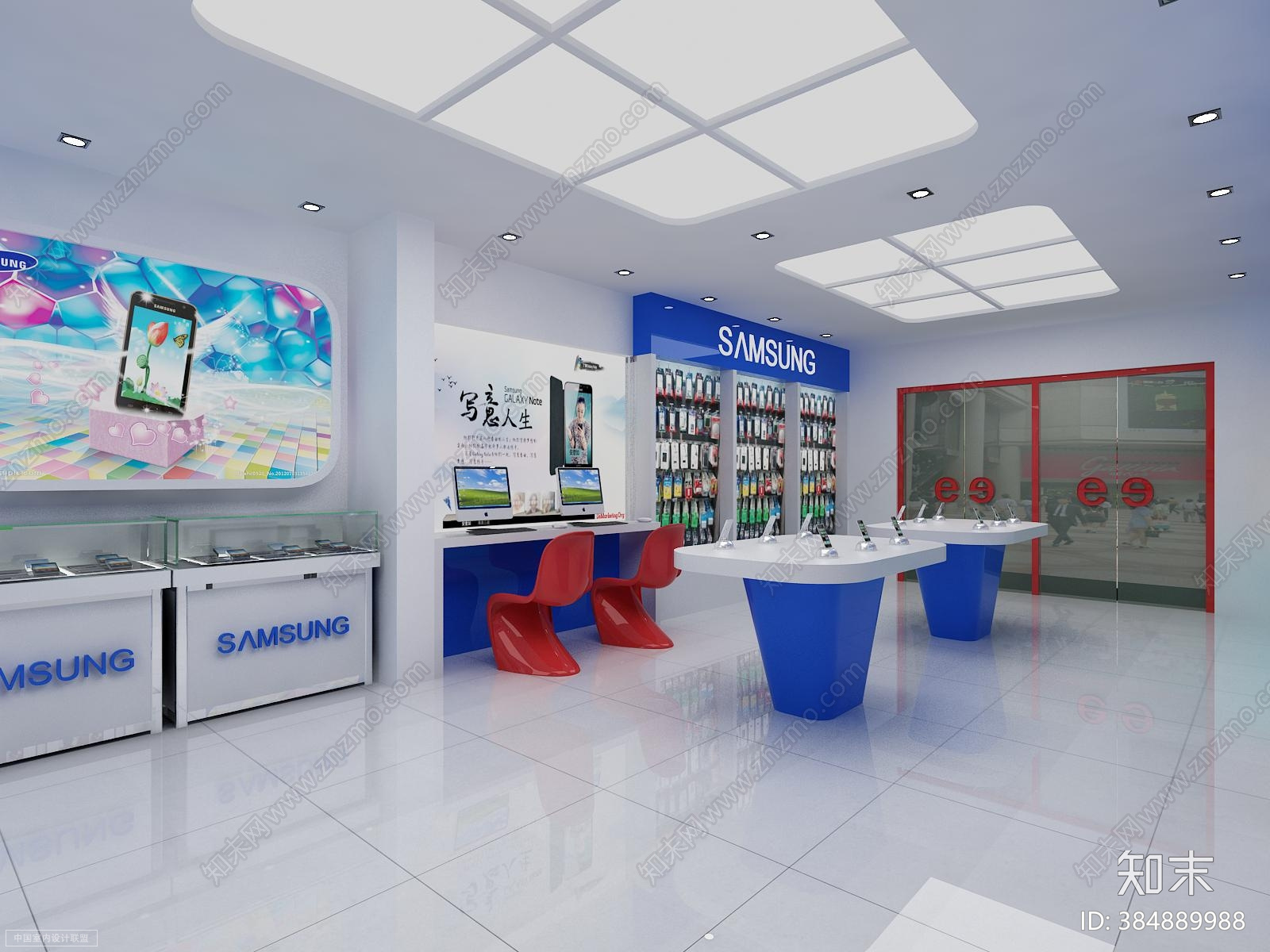 手机店cad施工图下载【ID:384889988】
