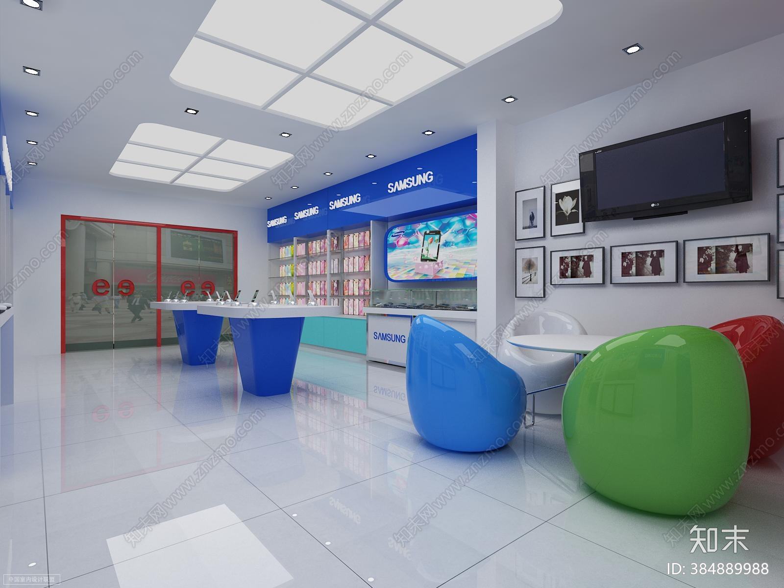 手机店cad施工图下载【ID:384889988】