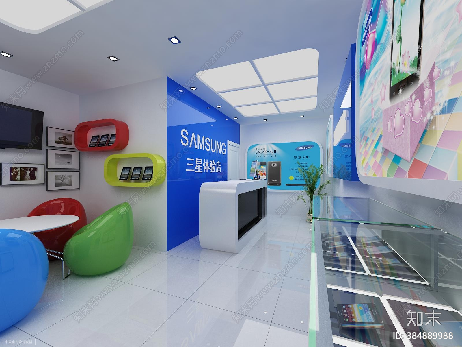手机店cad施工图下载【ID:384889988】