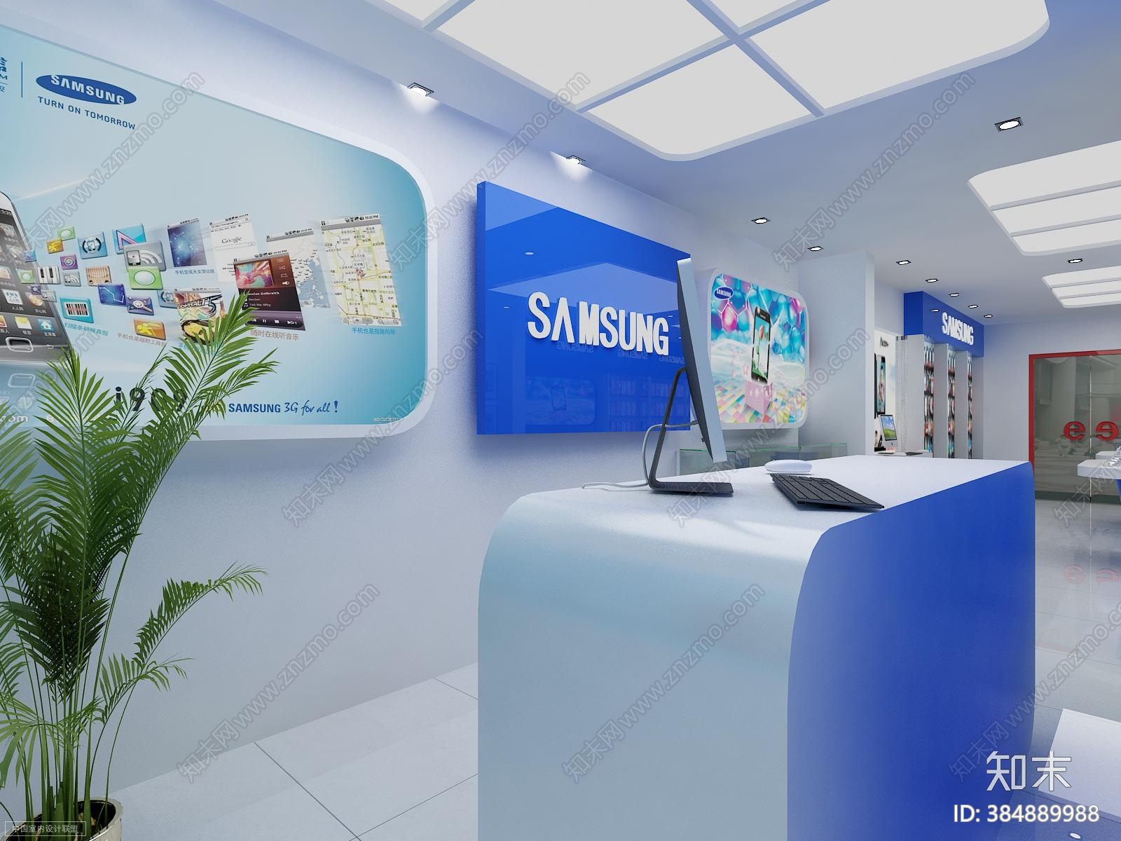 手机店cad施工图下载【ID:384889988】