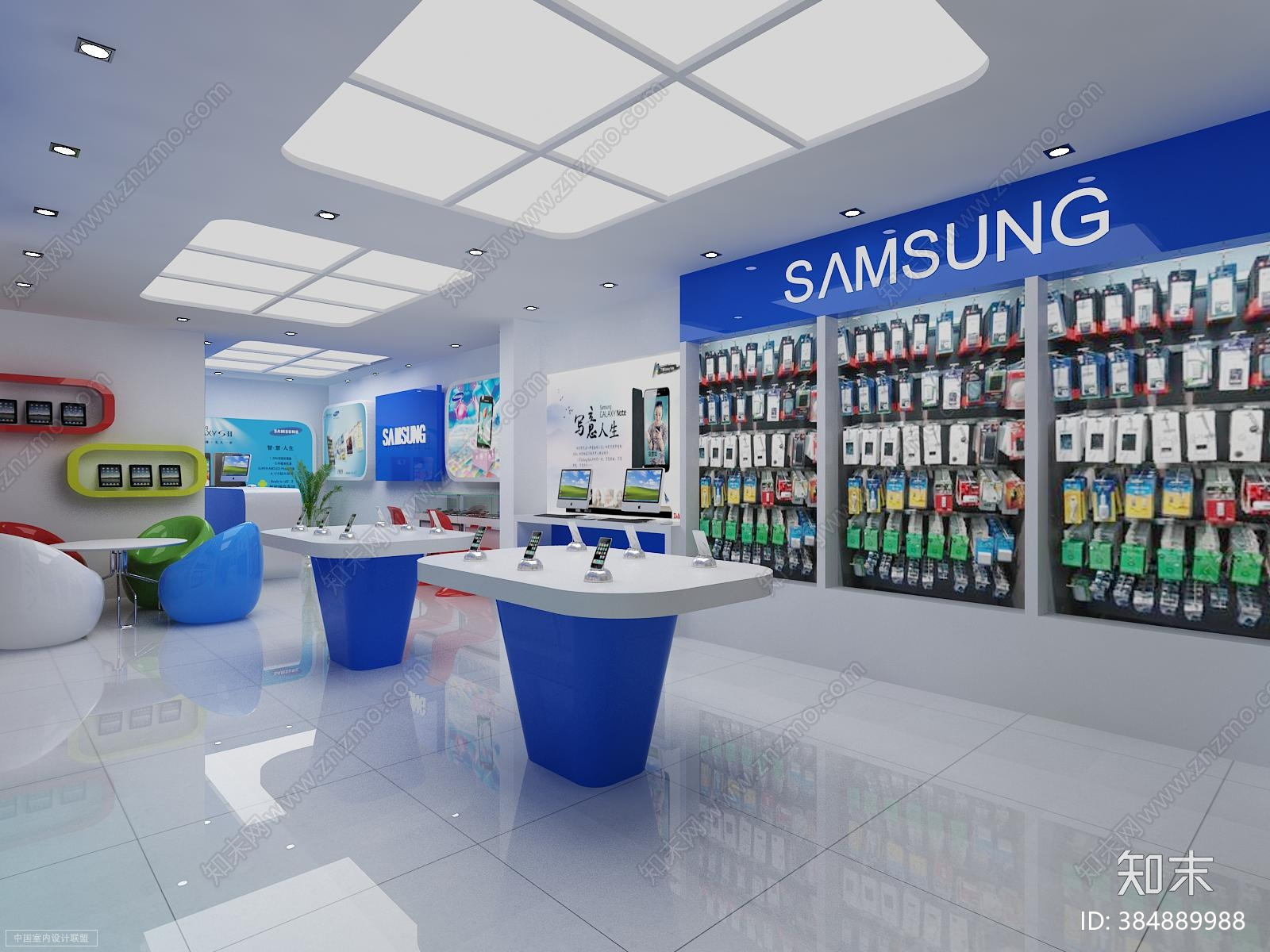 手机店cad施工图下载【ID:384889988】