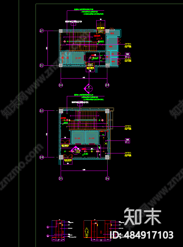 地下室施工图下载【ID:484917103】