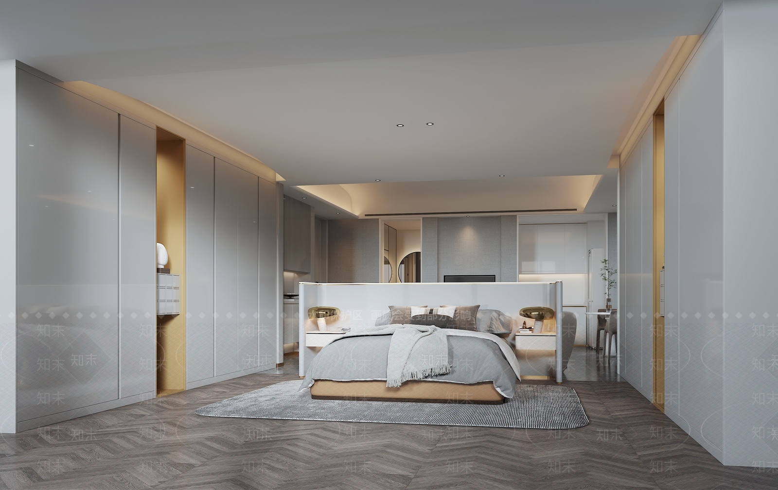 现代客厅3D模型下载【ID:984945709】