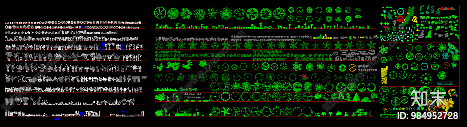 植物cad施工图下载【ID:984952728】